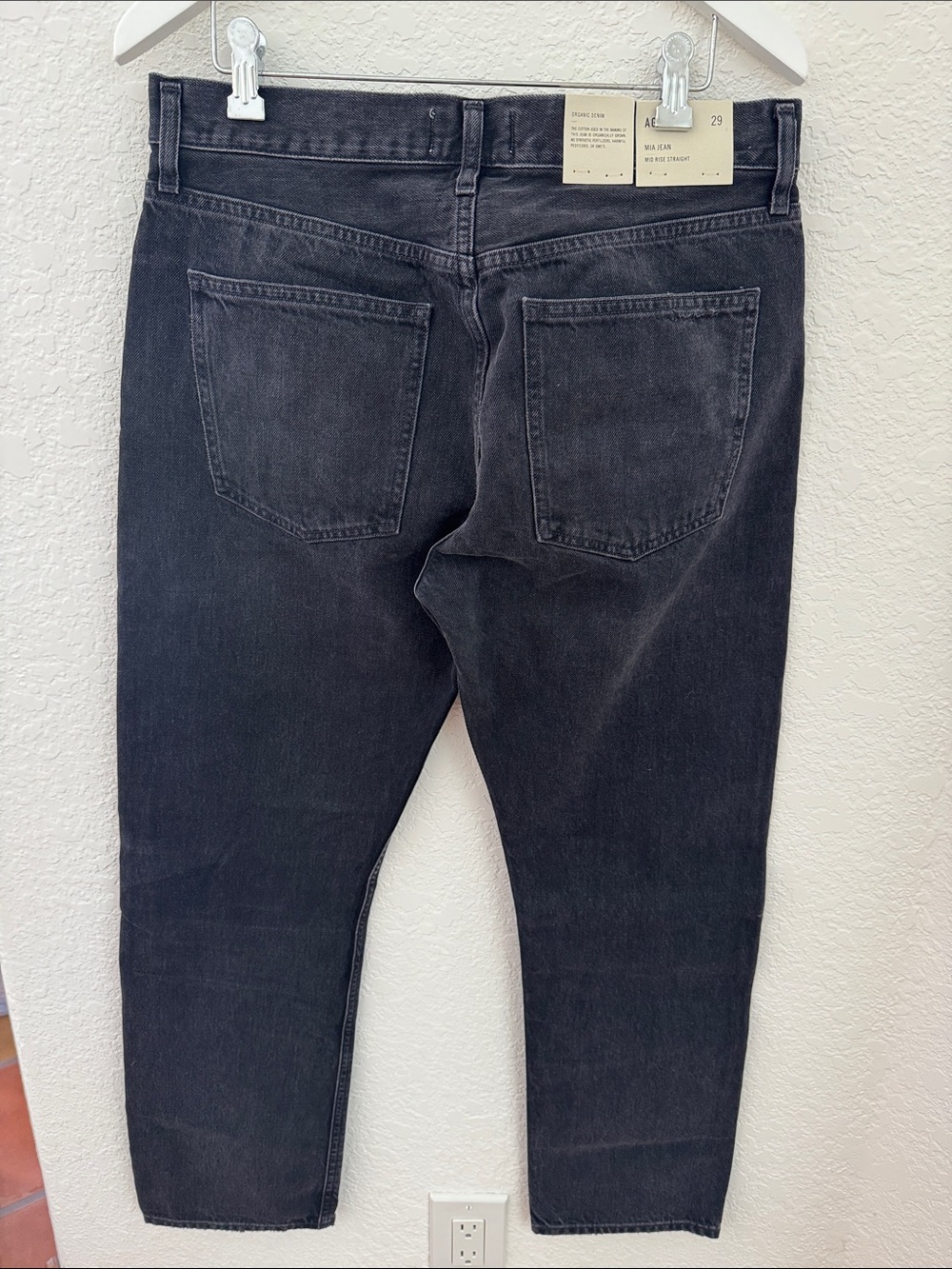 Agolde Mia Mid Rise Straight Jeans - Picture 3 of 8